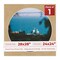 Beige Suede Mat Board for 28x28 Frames - Circle Opening for 24x24 Photos